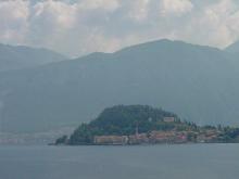 the town of Bellagio from the villa Carlotta