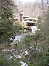 The famous view of the house from downstream