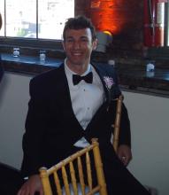 Jason Feldman, a groomsman